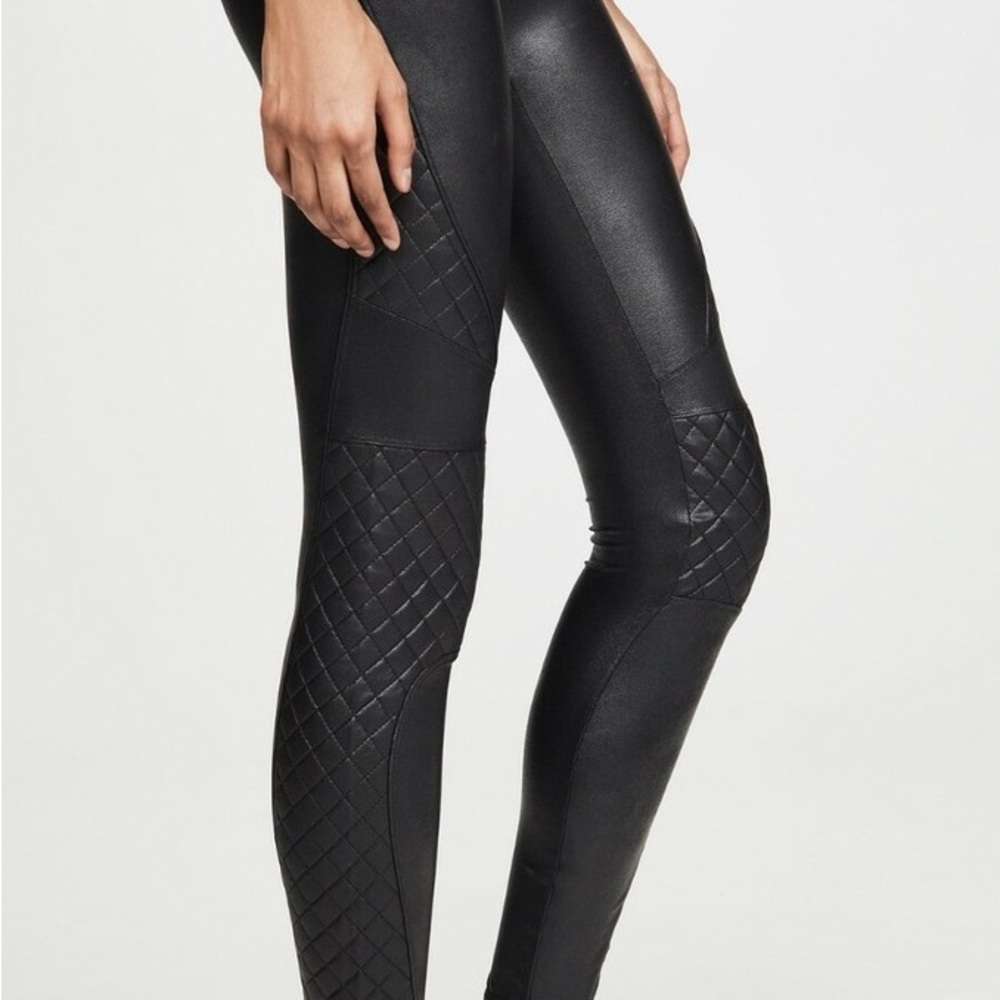 SPANX Black Quilted Leggings